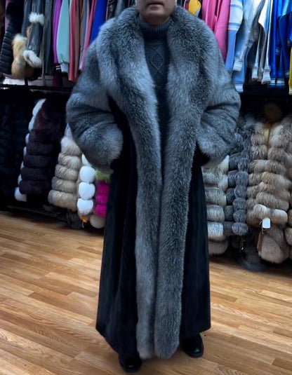 Casual Fur Long Coat