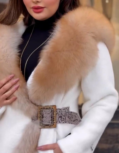 Soft Fur Belted Jacket