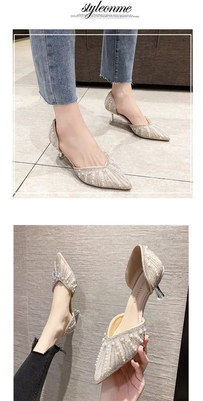 Elegant Pearls Soft Shoes