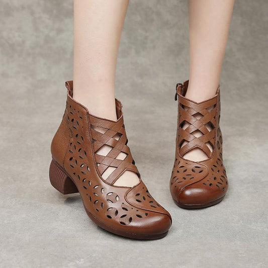 Cool Cowhide Breathable Ethnic Shoes