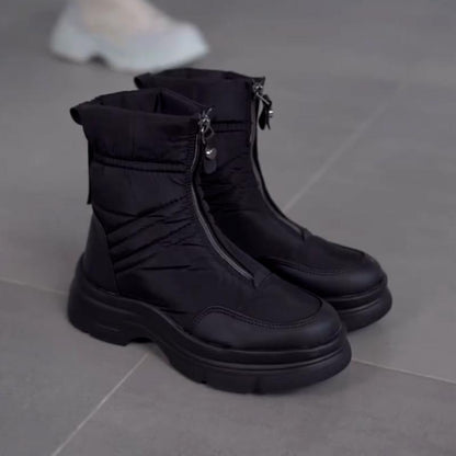 Front Zipper Comfort Boots