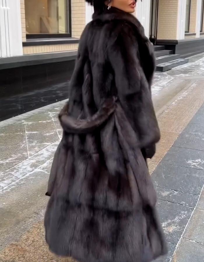 Black Belted Warm Coat