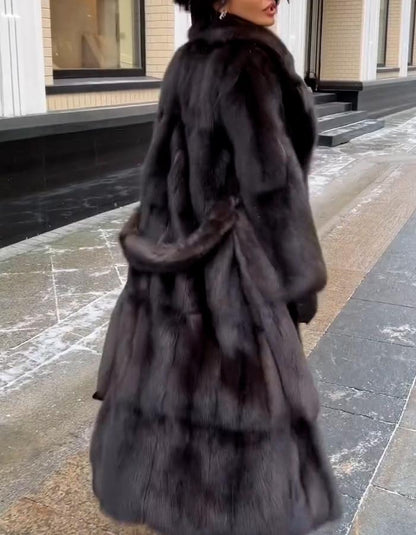 Black Belted Warm Coat