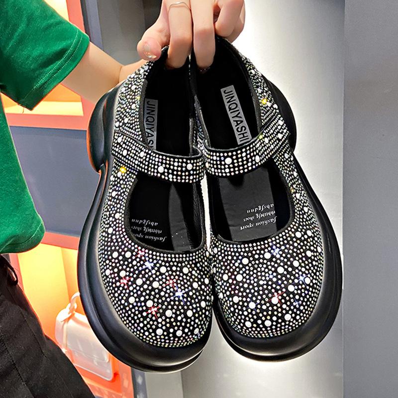 Rhinestone Muffin Shoes