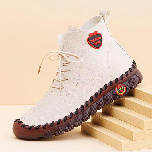 New Platform Leather Non-Slip Sneakers