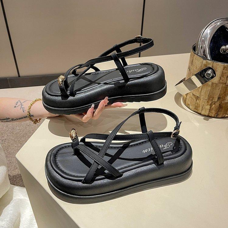 Casual Platform Cross Sandals