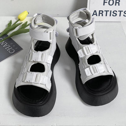 Double Buckle Open Toe Sandals