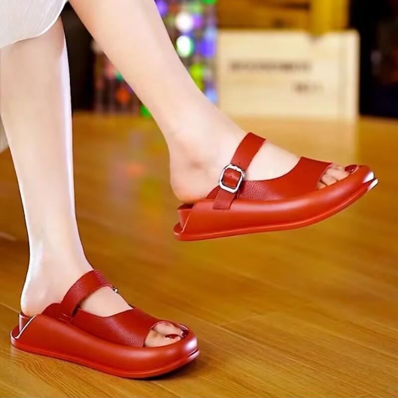 Flats Leather Casual Orthopedic Slippers