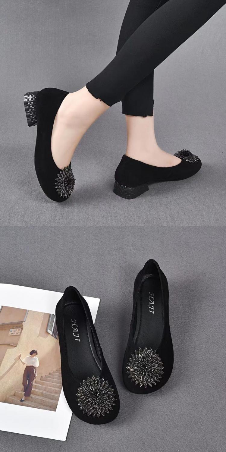 Soft Leather Flat Comfortable Shoes