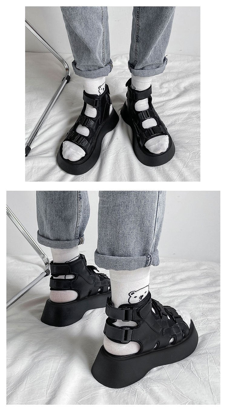 Double Buckle Open Toe Sandals