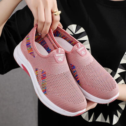 Mesh Platform Soft Sole Breathable Sneakers