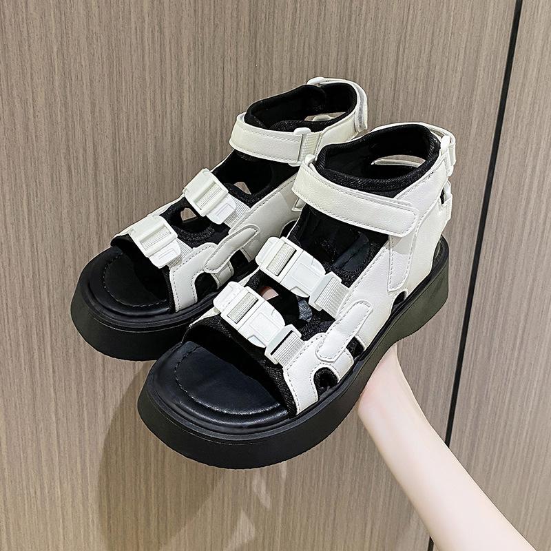 Double Buckle Open Toe Sandals