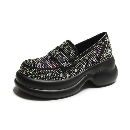Crystal High Quality Retro Loafers