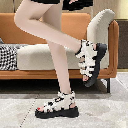 Double Buckle Open Toe Sandals