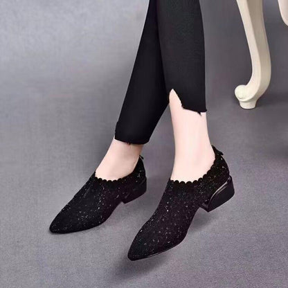 Breathable Shallow Casual Mid Heels Shoes