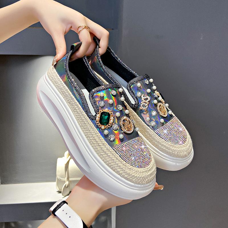 Diamond Breathable Casual Round Shoes