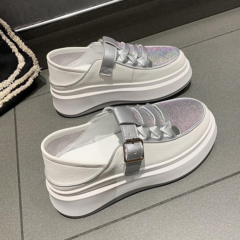 Rhinestone Leather Breathable Shoes