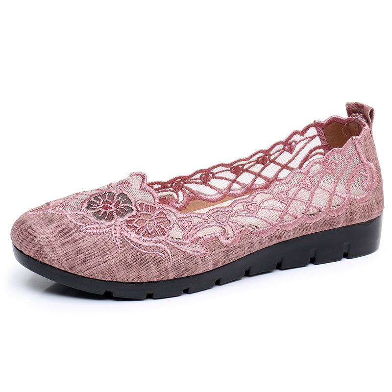 Embroidered Breathable Mesh Shoes