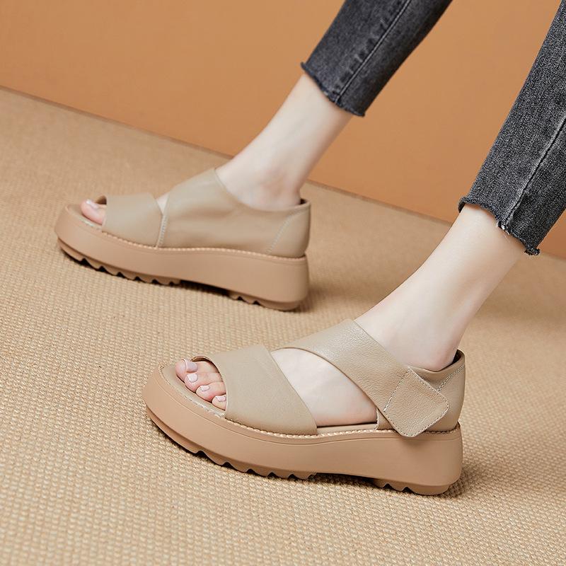 Open-Toe Casual Velcro Sandals