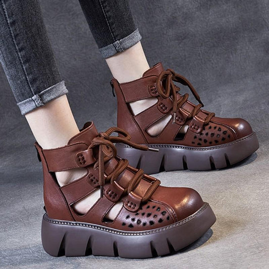 Handmade Retro Leather Breathable Shoes