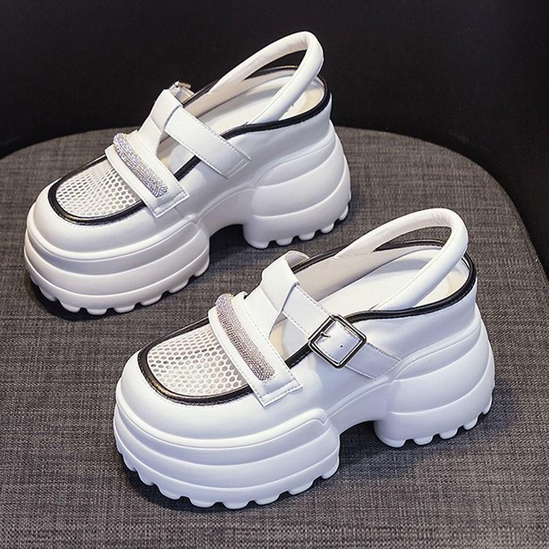 Rhinestone Hollow Mesh Breathable Shoes