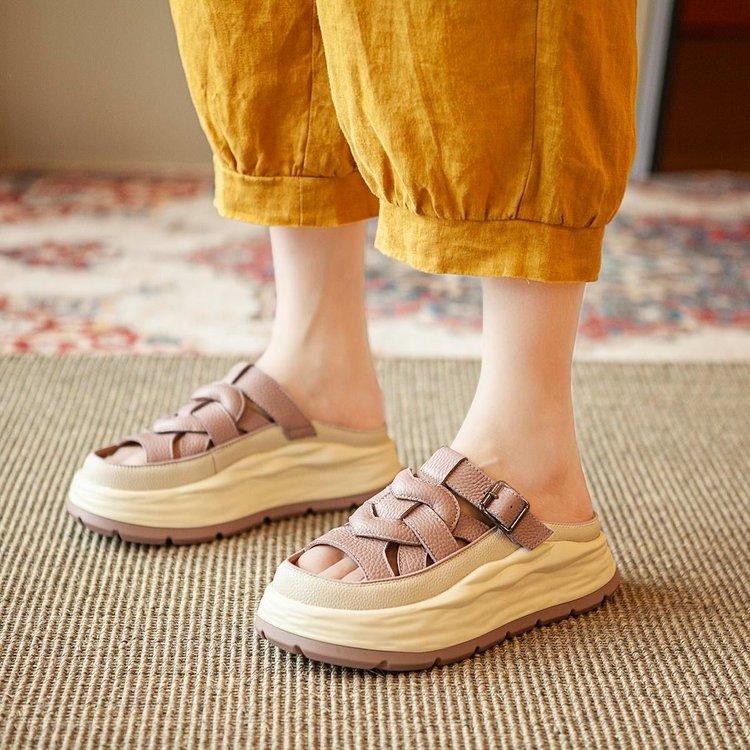 Outside Soft Lightweight Open Toe Slippers