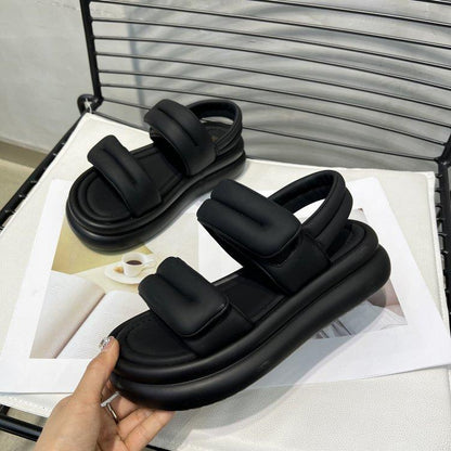 Velcro Casual Muffin Walking Soft Sandals