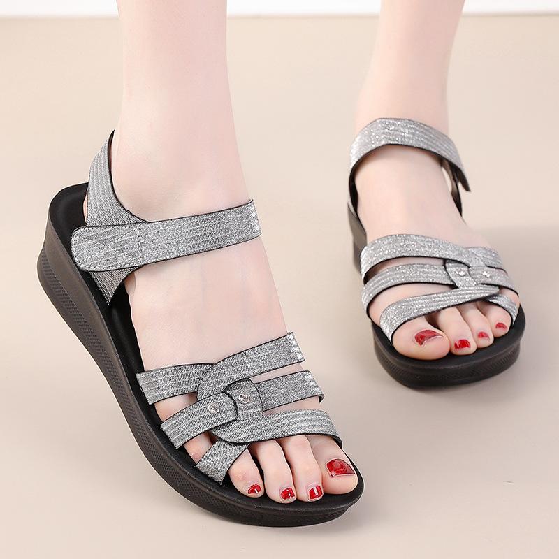 Wedge Bling Casual Thick Sole Sandals