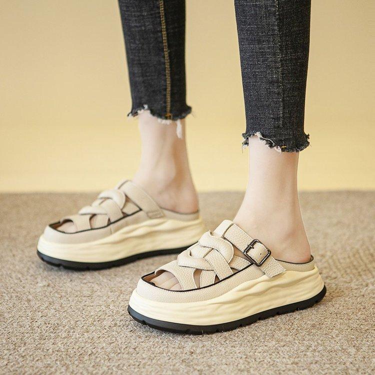 Outside Soft Lightweight Open Toe Slippers