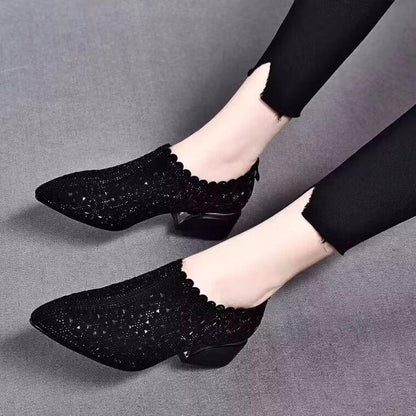 Breathable Shallow Casual Mid Heels Shoes