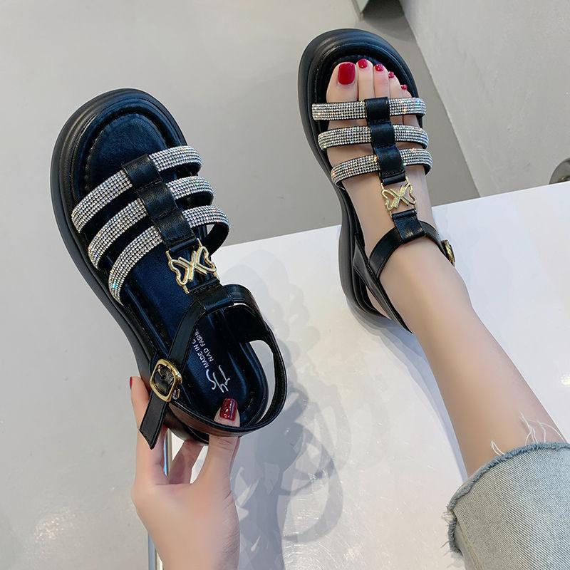 Roman Bow knot Platform Walking Sandals