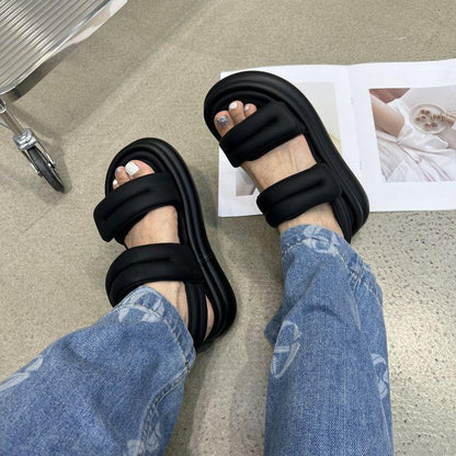 Velcro Casual Muffin Walking Soft Sandals