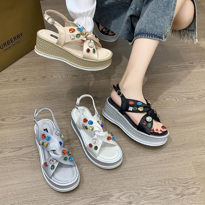 Crystal Casual Open Toe Sandals