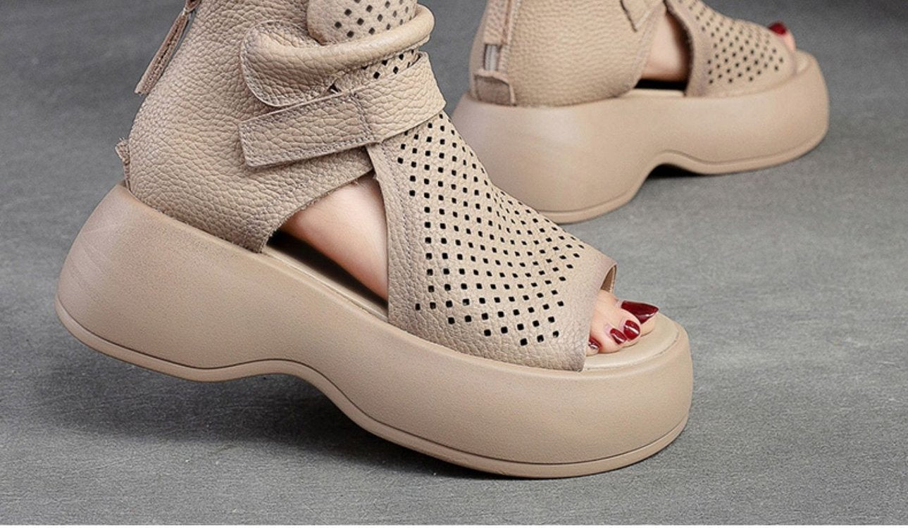Vintage Casual High Quality Leather Sandals