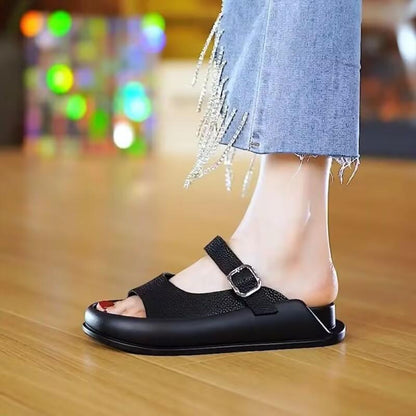 Flats Leather Casual Orthopedic Slippers