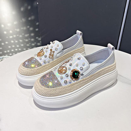 Diamond Breathable Casual Round Shoes