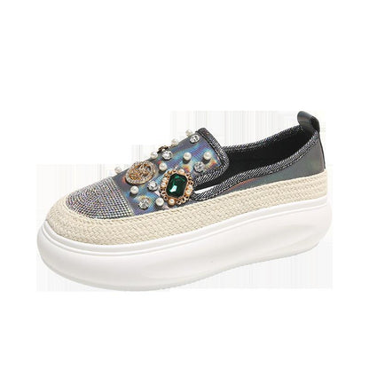 Diamond Breathable Casual Round Shoes