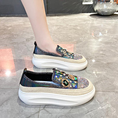 Diamond Breathable Casual Round Shoes