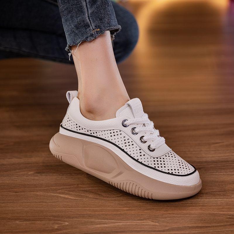 Hollow Thick-Sole Breathable Shoes