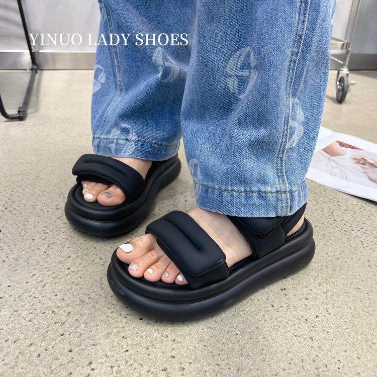 Velcro Casual Muffin Walking Soft Sandals