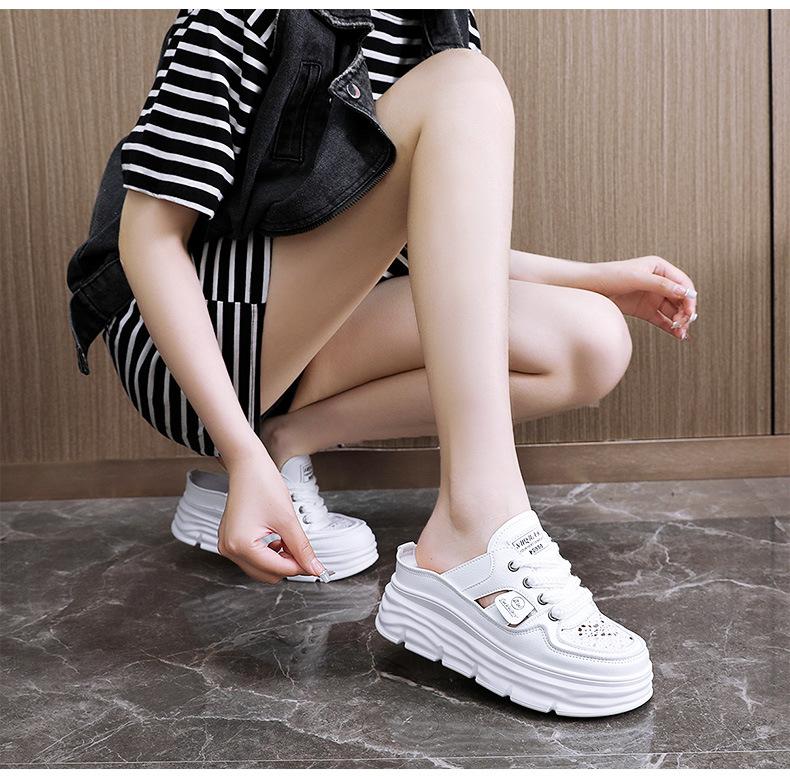 Breathable Woven Casual Hollow slippers