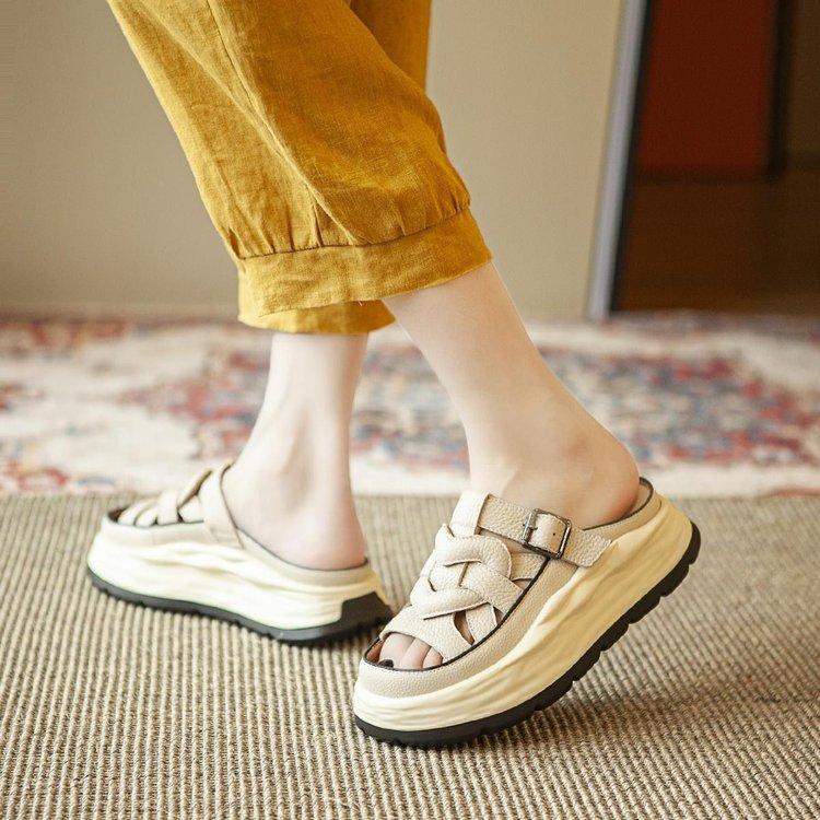 Outside Soft Lightweight Open Toe Slippers