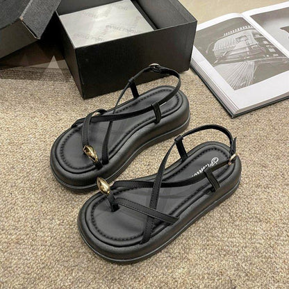 Casual Platform Cross Sandals