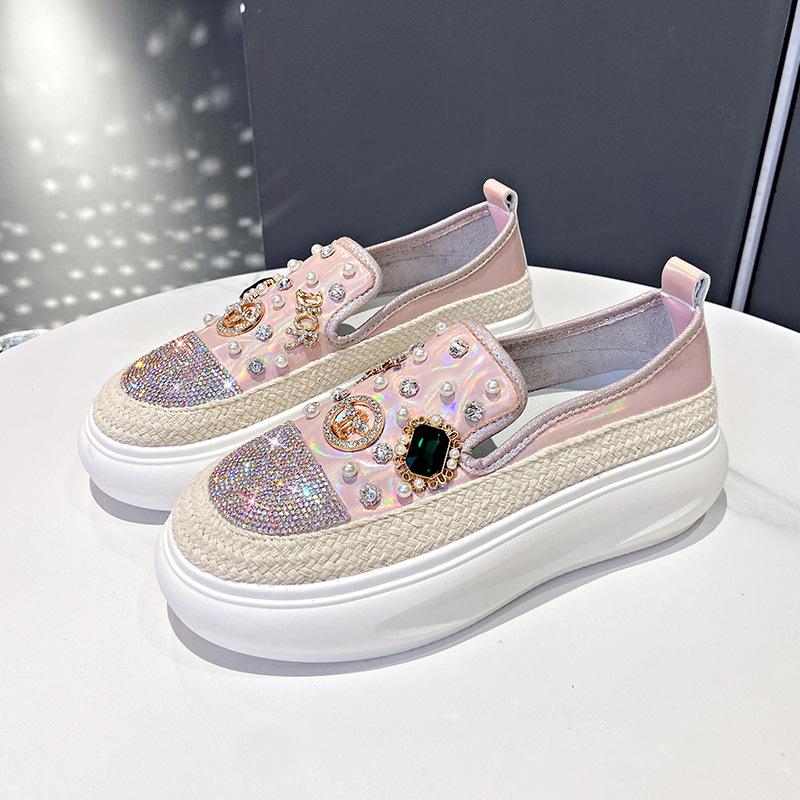 Diamond Breathable Casual Round Shoes