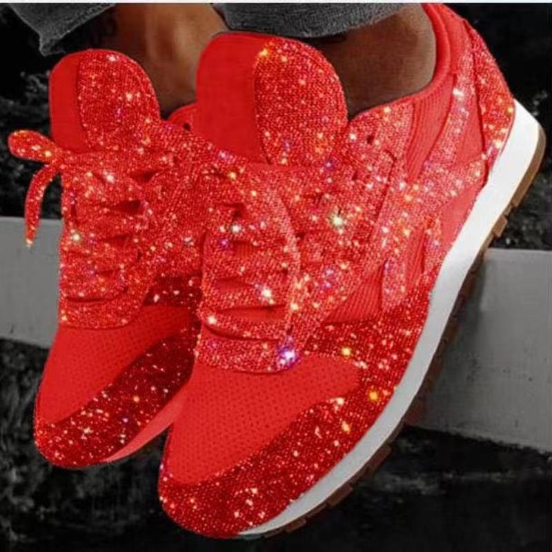 Sequined Breathable Platform Shoes