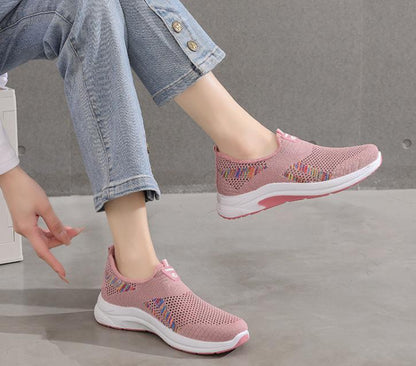 Mesh Platform Soft Sole Breathable Sneakers