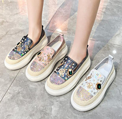 Diamond Breathable Casual Round Shoes