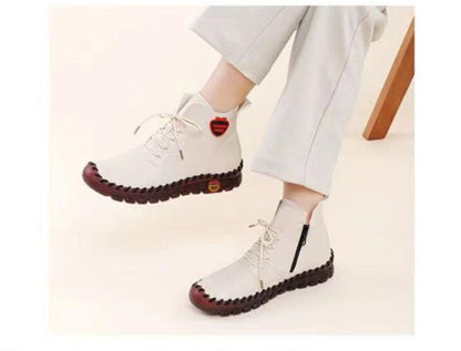 New Platform Leather Non-Slip Sneakers
