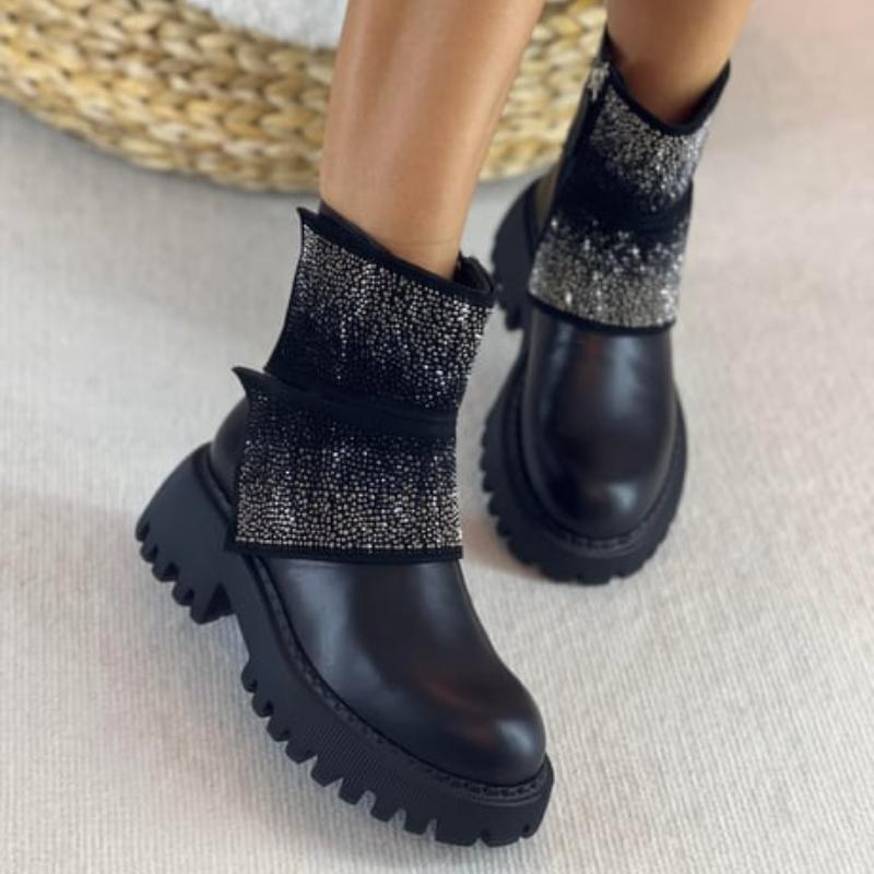 Women's Fashion Gradient Rhinestone Boots