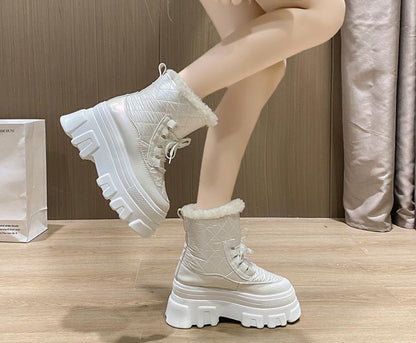 Waterproof Thick-Sole Platform Snow Boots
